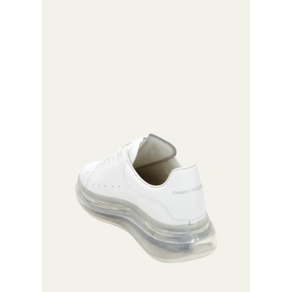 Alexander McQueen Men's Oversized Gel Sole Leather Platform Sneakers - Picture 2 of 14
